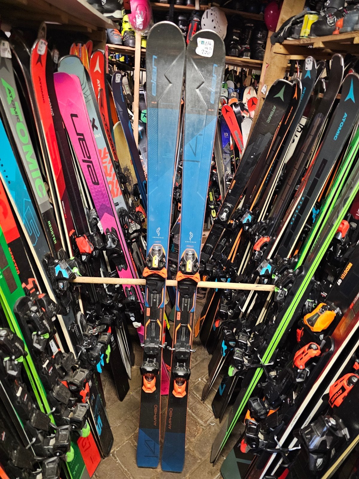 176cm ELAN AMPHIBIO 14TI ALL SNEEUW ALL ROUND TOP SKIS, Sport en Fitness, Skiën en Langlaufen, Overige merken, 160 tot 180 cm