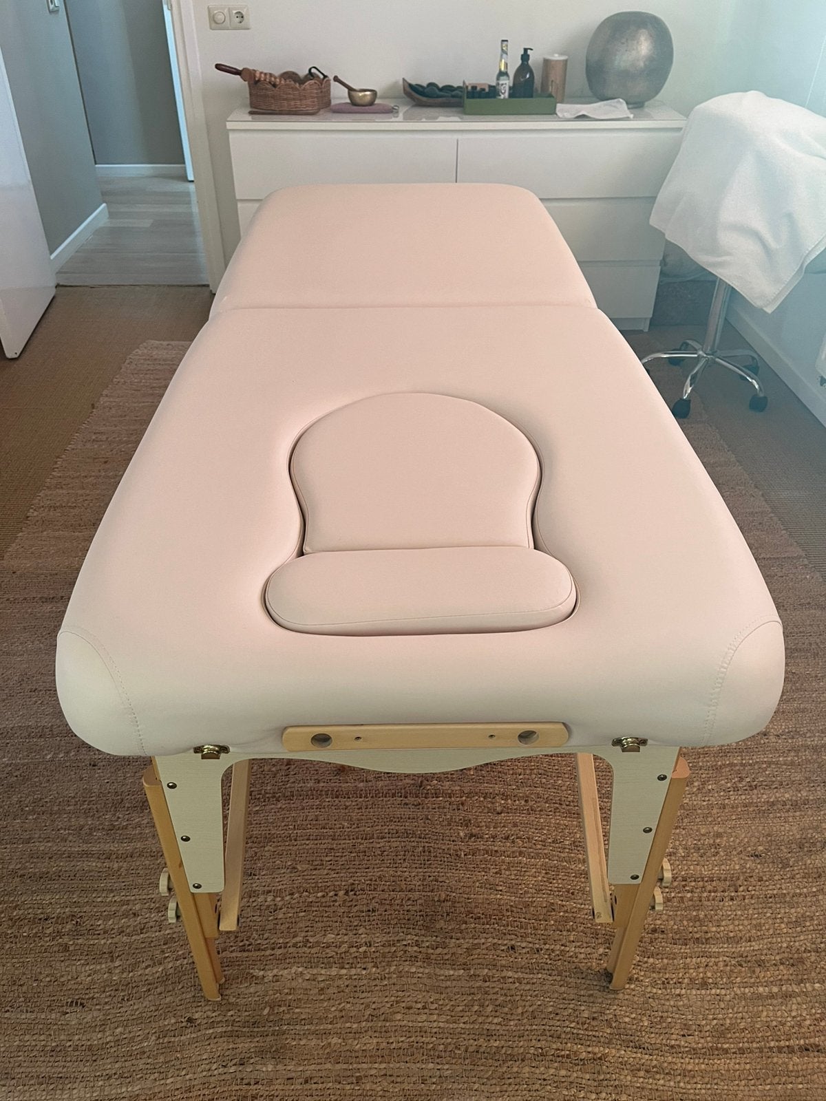 Massagetafel voor zwangerschapsmassage en reguliere massage, Ophalen, Zo goed als nieuw, Massagetafel