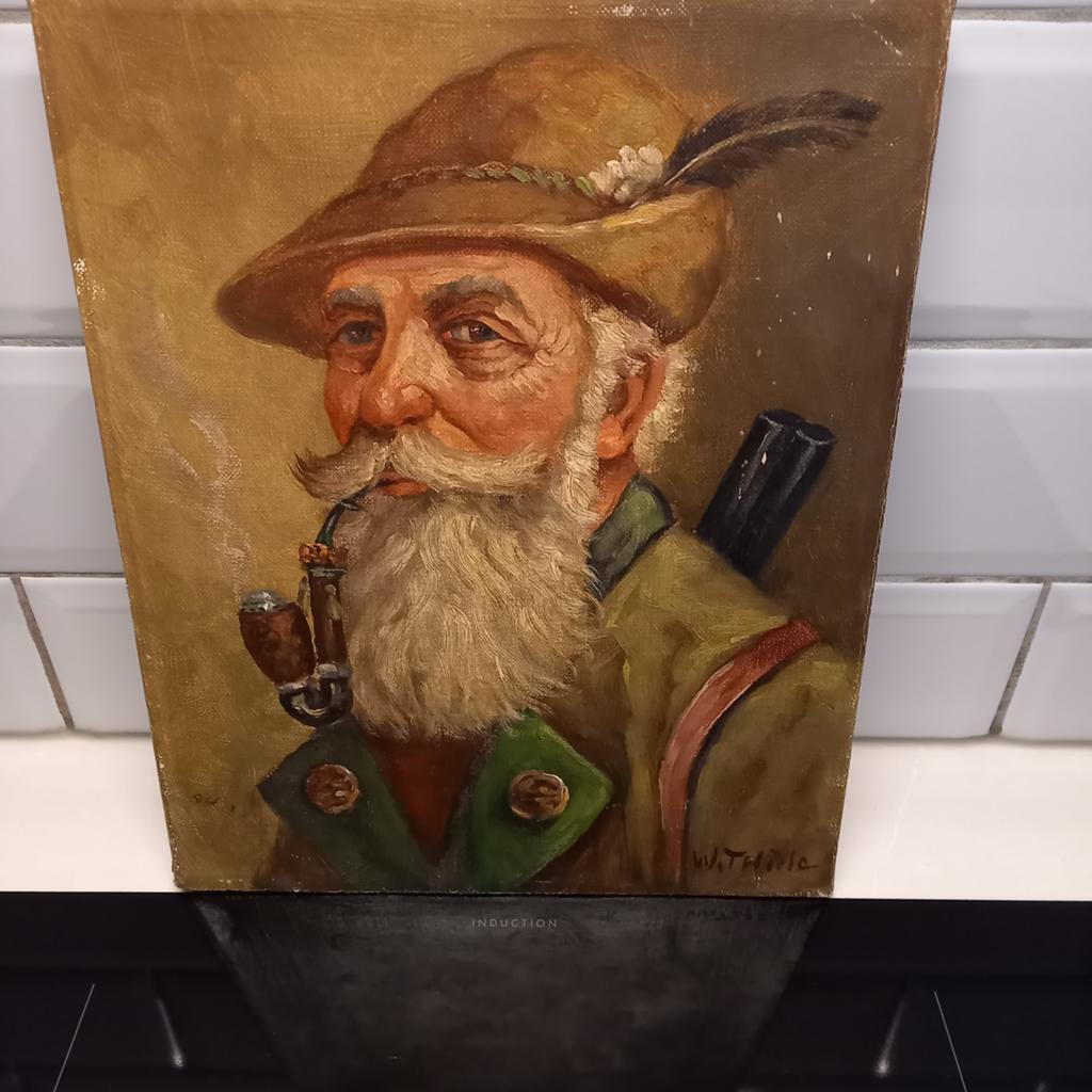 Schilderij Duitse kunstschilder Wilhelm Thiele (1872–1939). , Antiek en Kunst, Kunst | Schilderijen | Klassiek, Ophalen of Verzenden