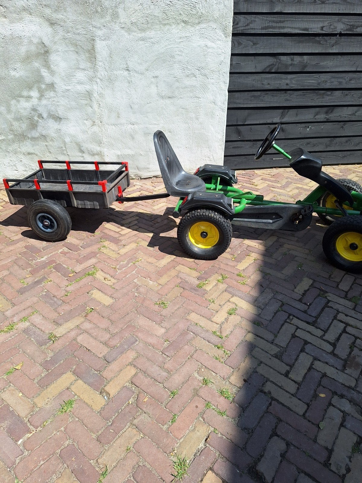 Te koop.mamoet skelter met berg kar, Ophalen of Verzenden, Gebruikt, Mammoet