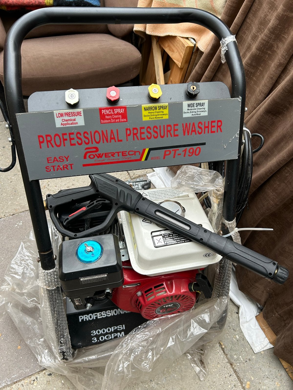 Powertech PT-190 Professionele Hogedrukreiniger, Ophalen of Verzenden, Nieuw, Overige typen