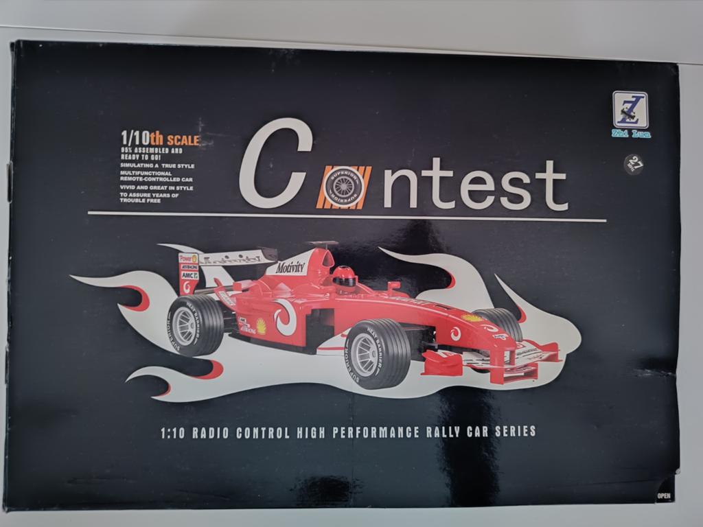 Contest RC race wagen op batterij met originele doos, Hobby en Vrije tijd, Modelbouw | Radiografisch | Auto's, Elektro, Gebruikt