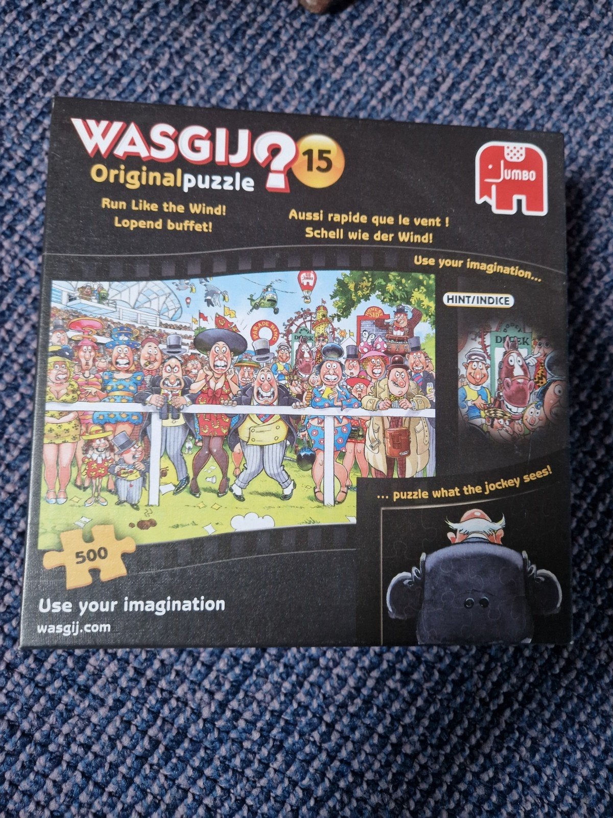 Wasgij Original 15 - Run Like the Wind! (500 stukjes), Hobby en Vrije tijd, Denksport en Puzzels, Ophalen of Verzenden, Gebruikt