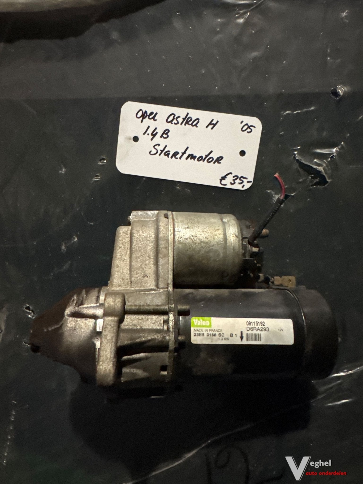 Opel Astra H 1.4 B 2005 Startmotor  D6RA293