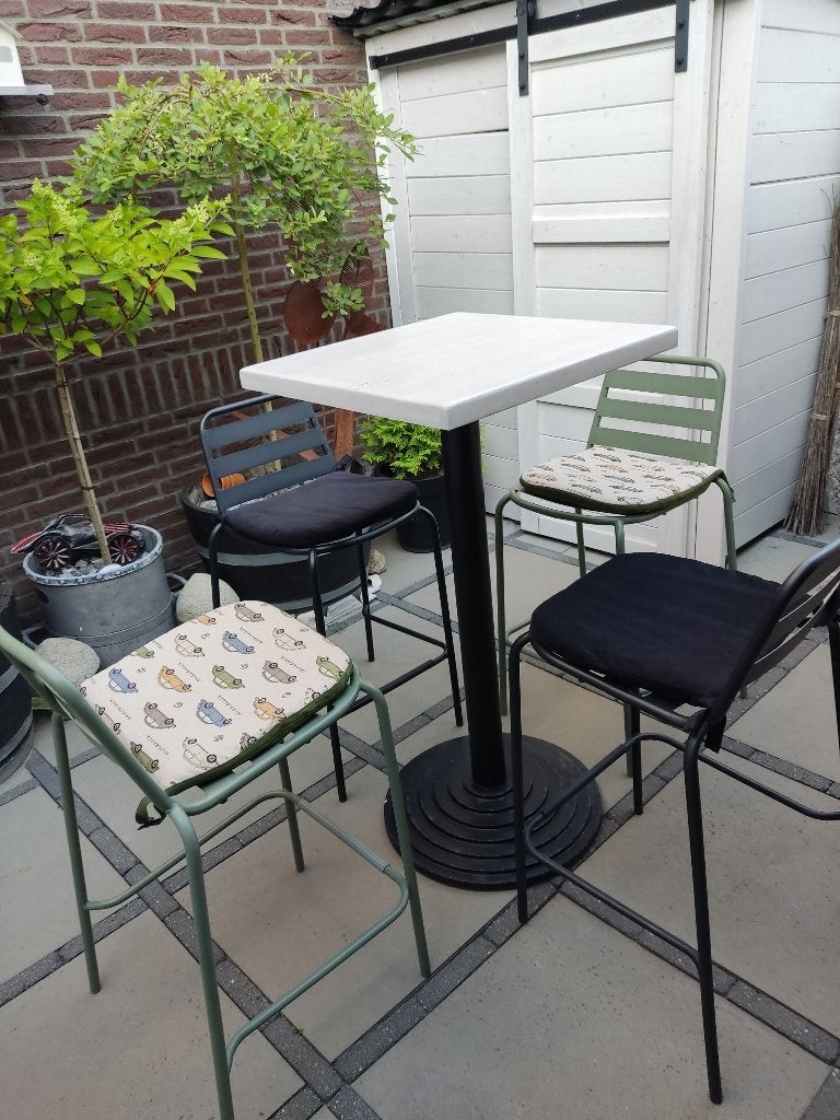 Statafel met 4 stoelen, Huis en Inrichting, Ophalen, Gebruikt
