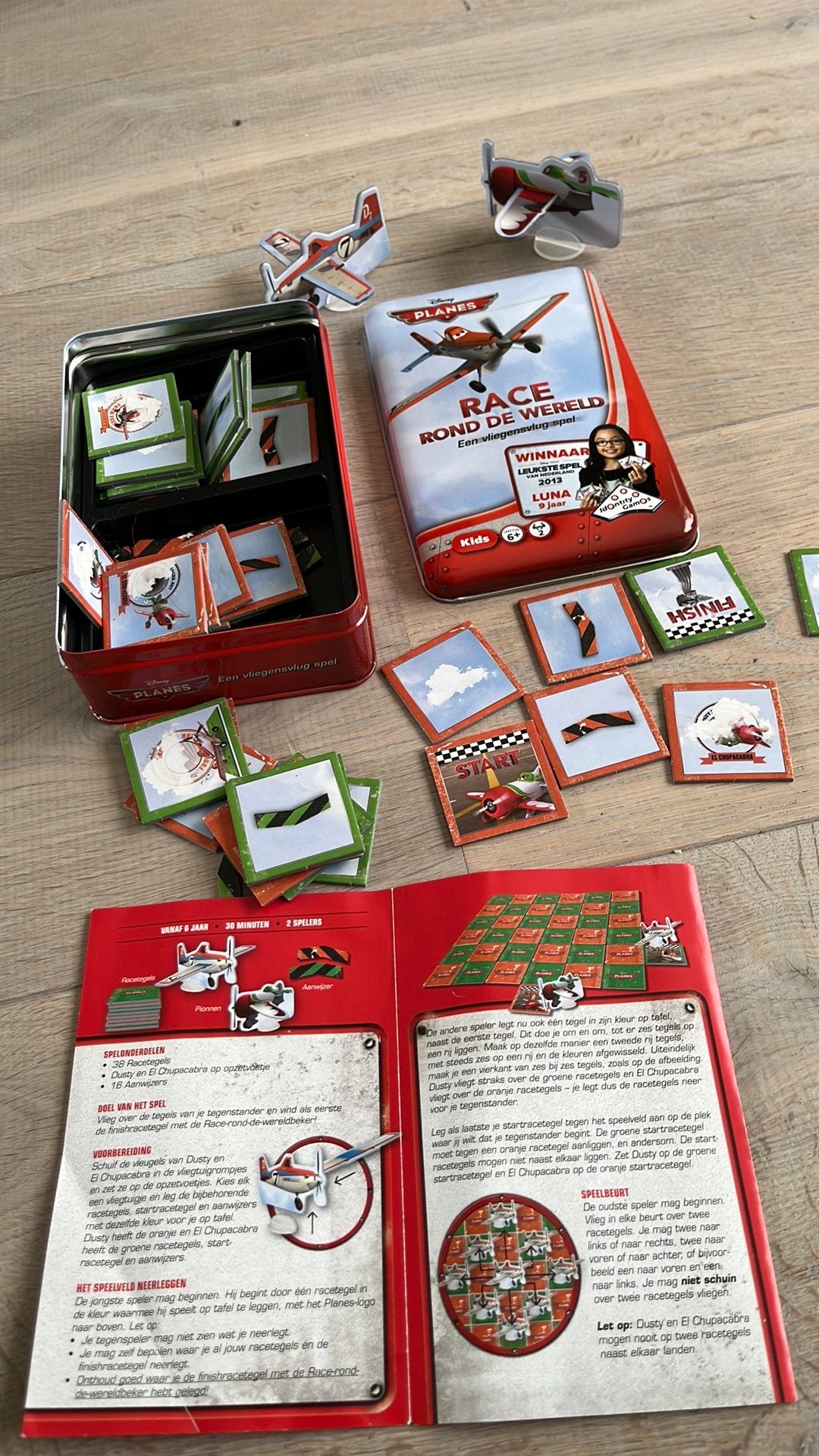 Disney Planes spel in blikje, Ophalen, Gebruikt