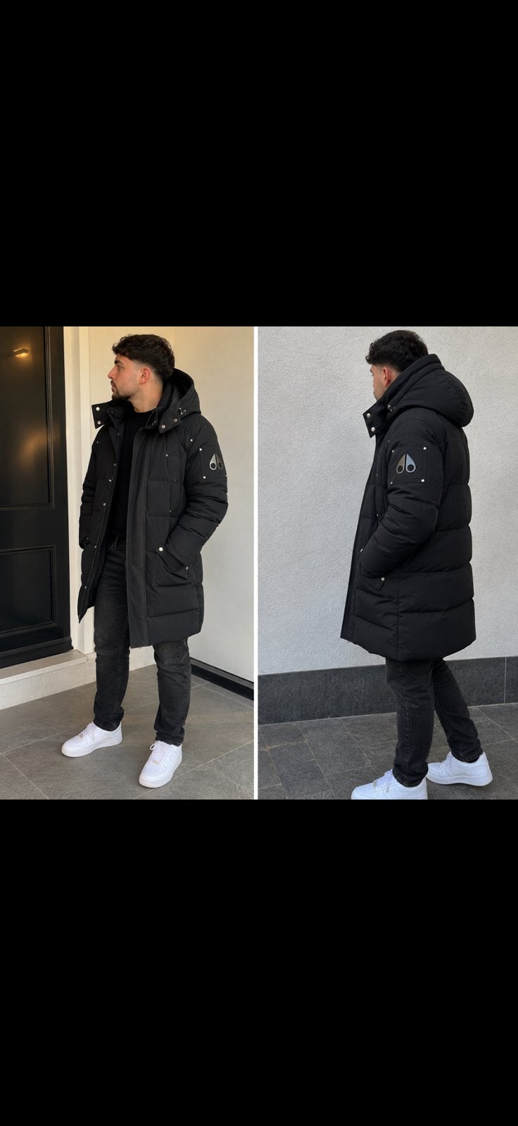 Moose Knuckles winterjas heren - Zwart, Maat L, Ophalen of Verzenden, Zo goed als nieuw, Maat 56/58 (XL), Zwart
