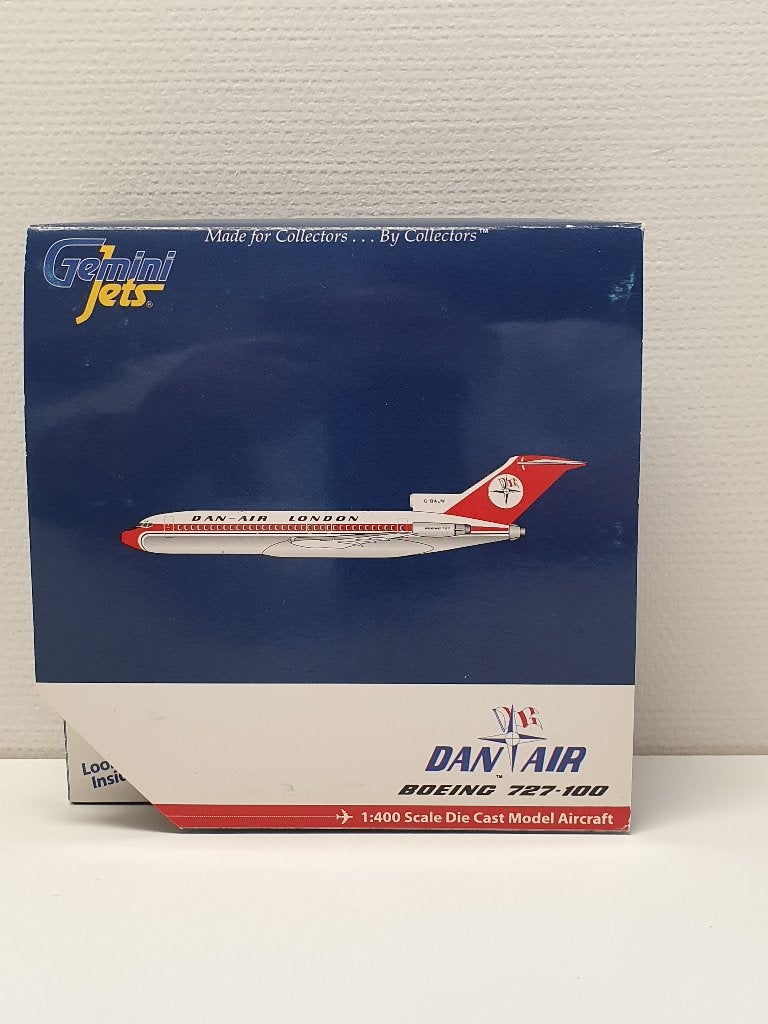 Dan Air 727-100 G-BAJW 1:400, Verzamelen, Ophalen of Verzenden, Zo goed als nieuw, Schaalmodel