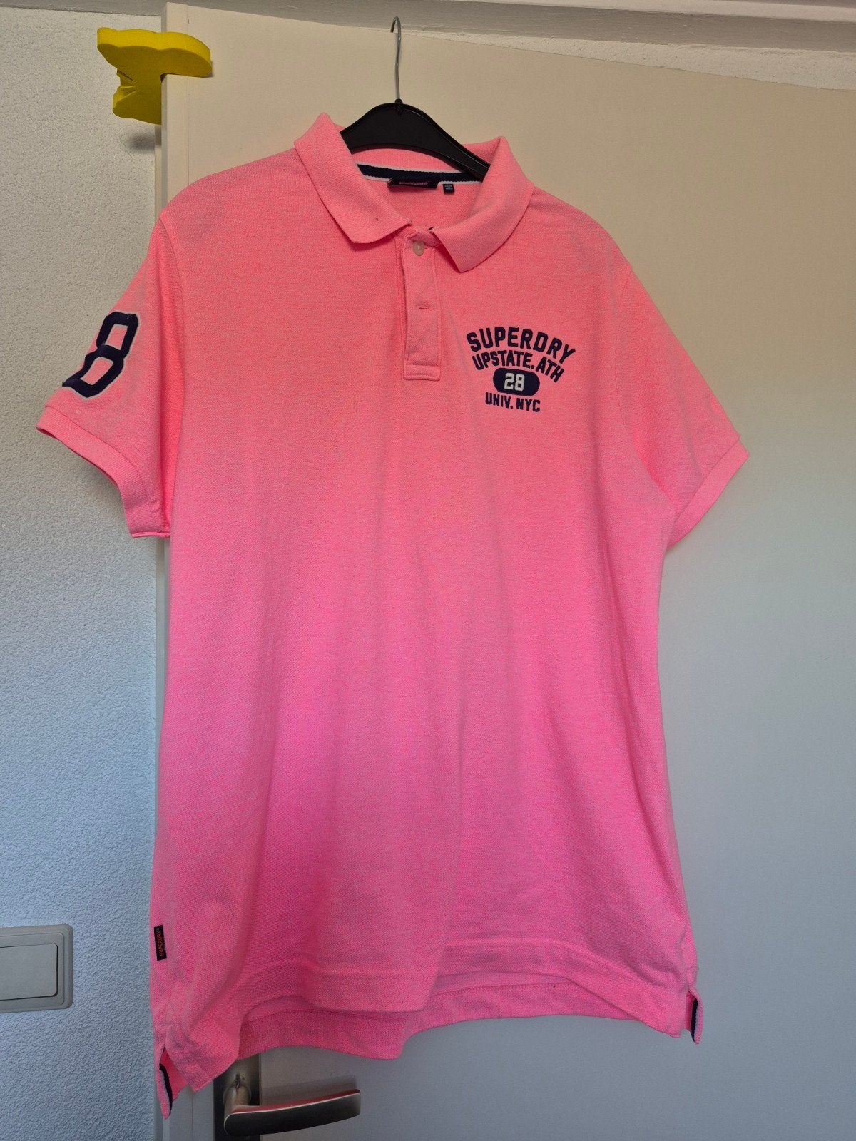 SUPERDRY HEREN POLO MAAT XXL, Kleding | Heren, Ophalen, Zo goed als nieuw, Overige maten, Roze