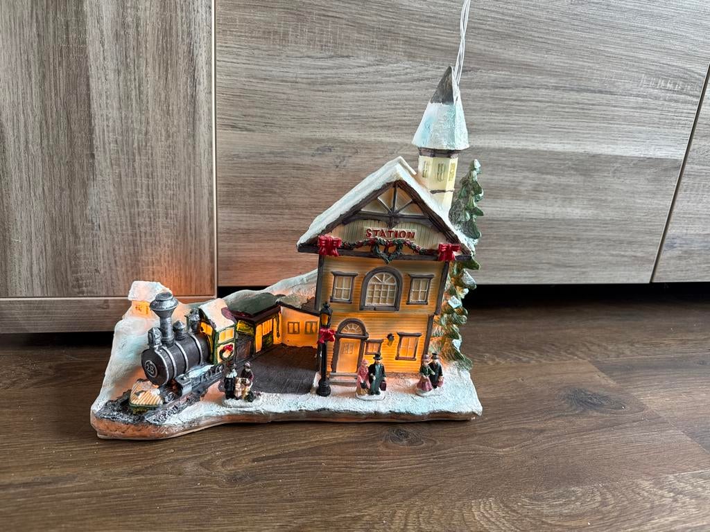 Kersthuisje met verlichting, Diversen, Kerst, Ophalen, Gebruikt