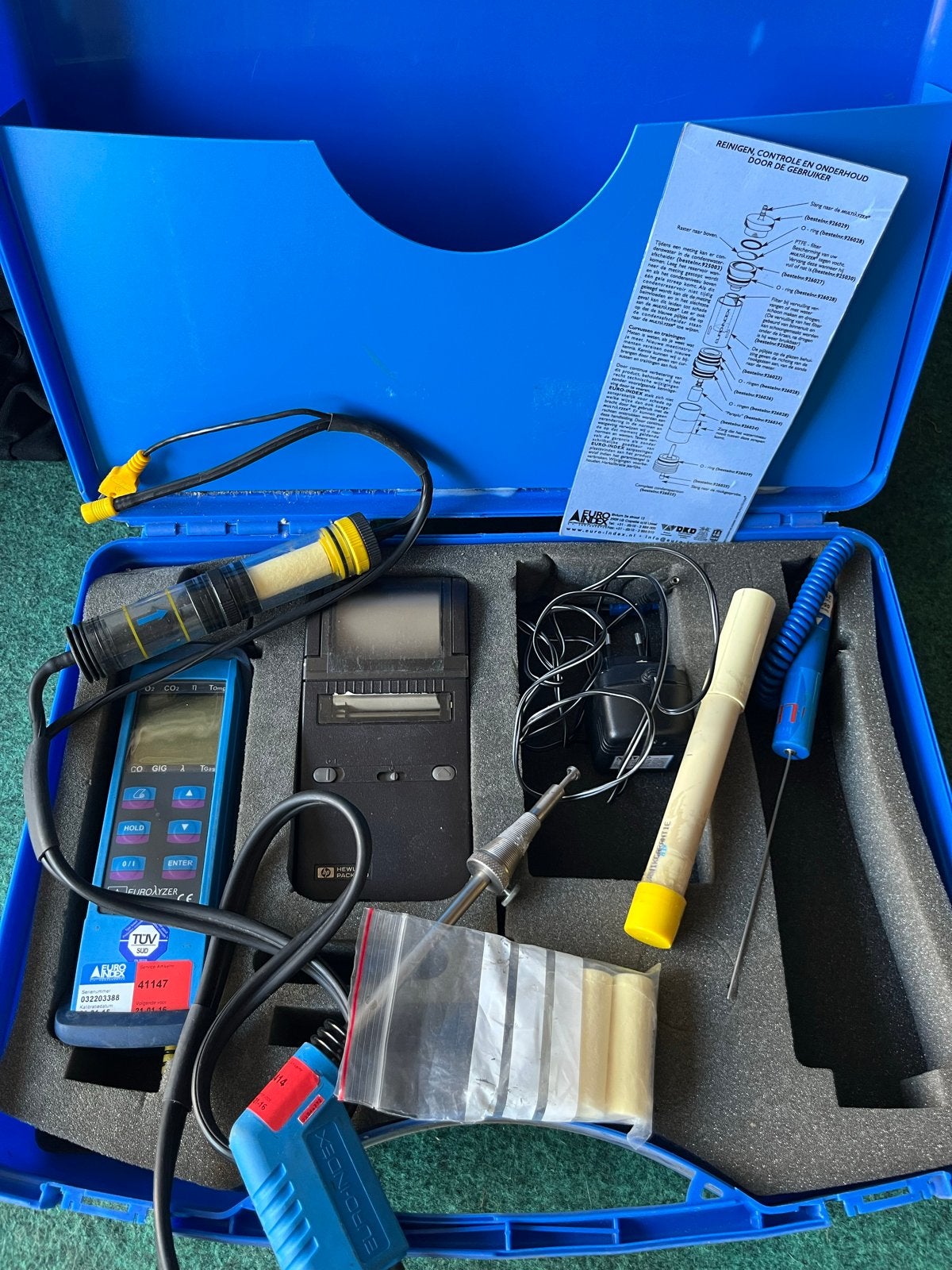 Eurolyzer - Rookgasanalyse Apparatuur compleet in koffer, Ophalen of Verzenden, Gebruikt, Overige meters