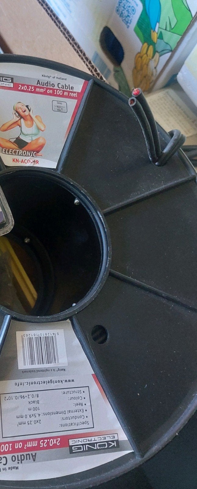 Audiokabel op rol, Ophalen of Verzenden