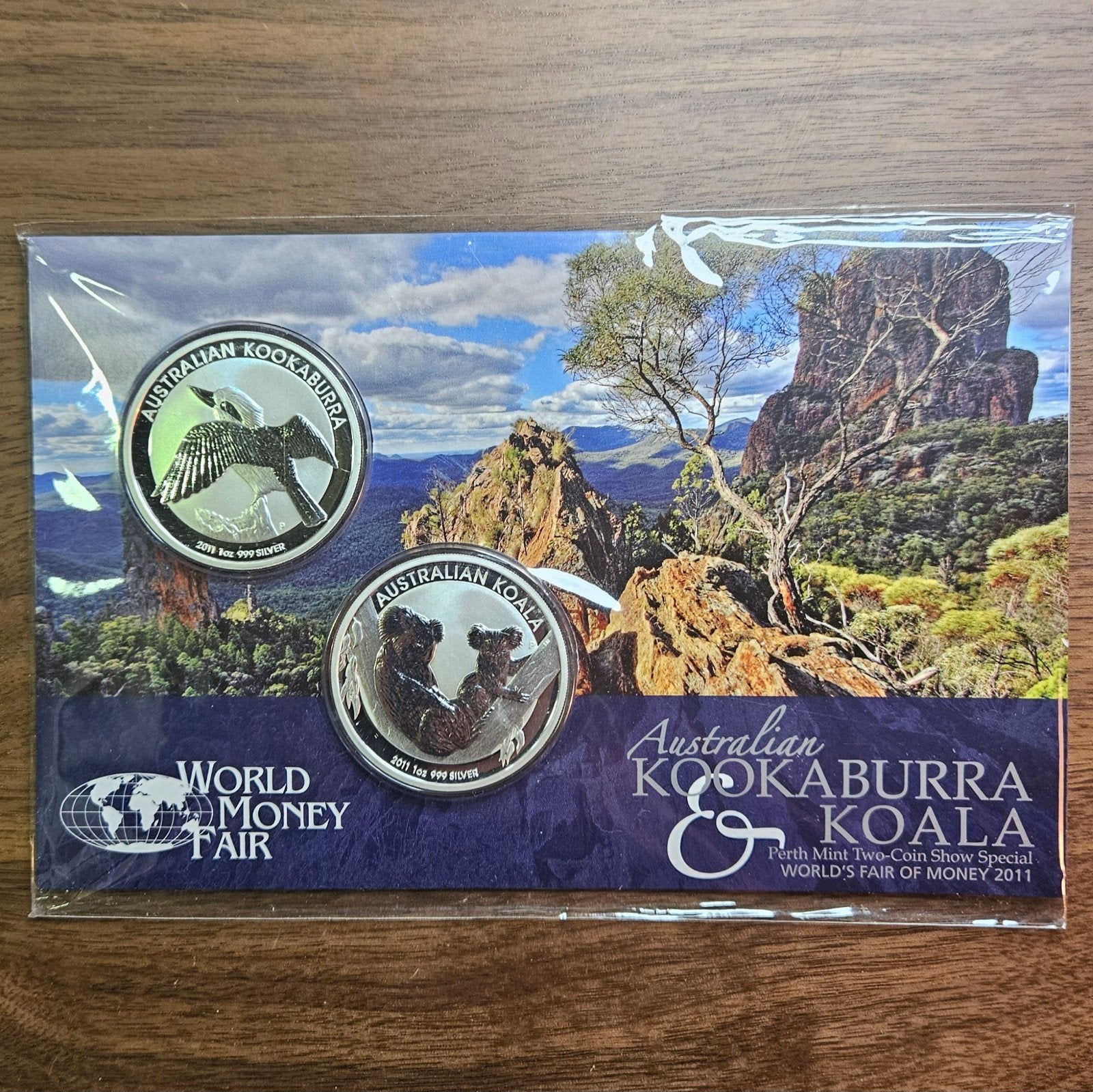 set koala kookaburra 2011, Ophalen of Verzenden, Zilver