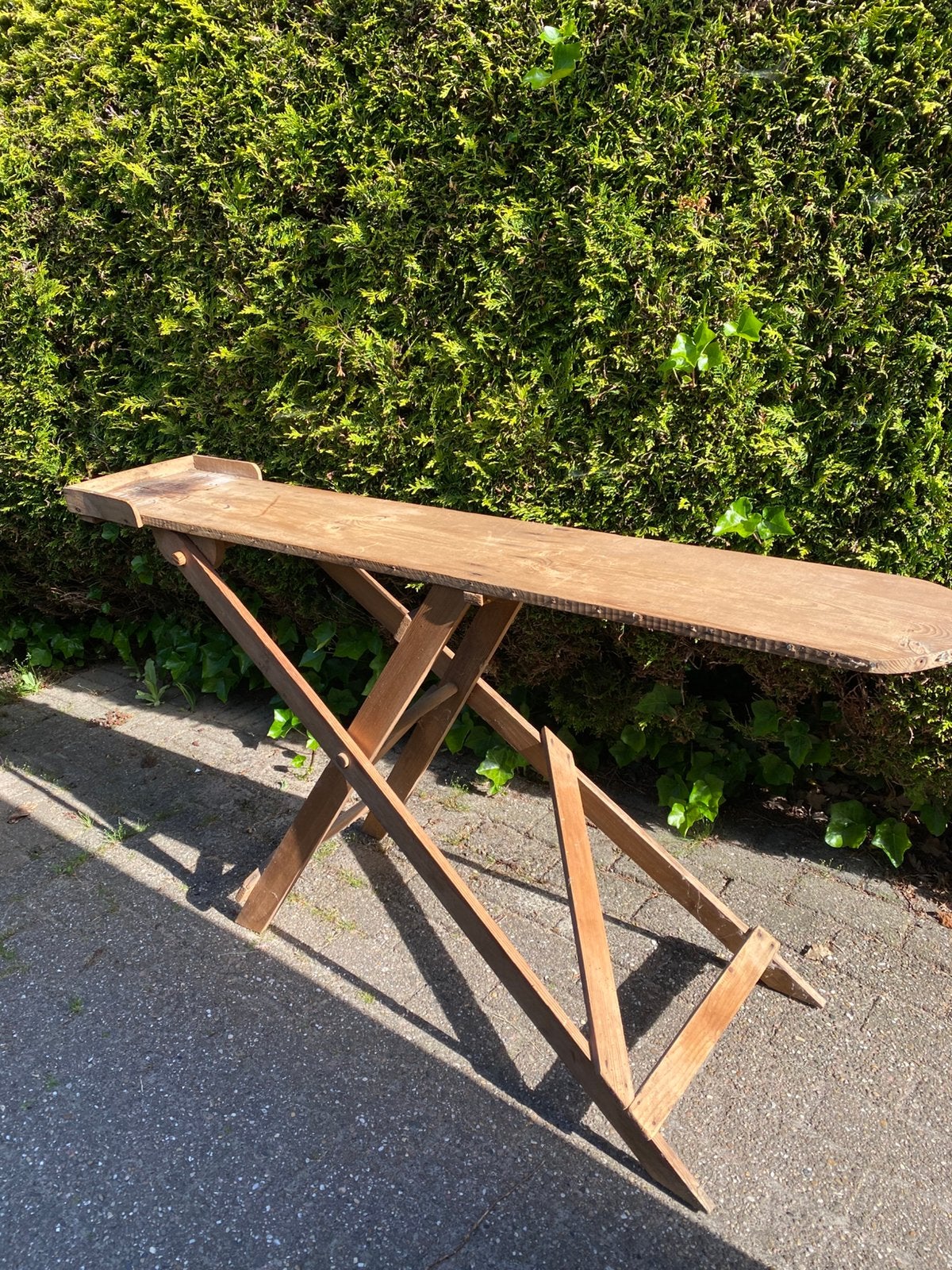 Grootmoederstijd houten strijkplank, Ophalen, Gebruikt