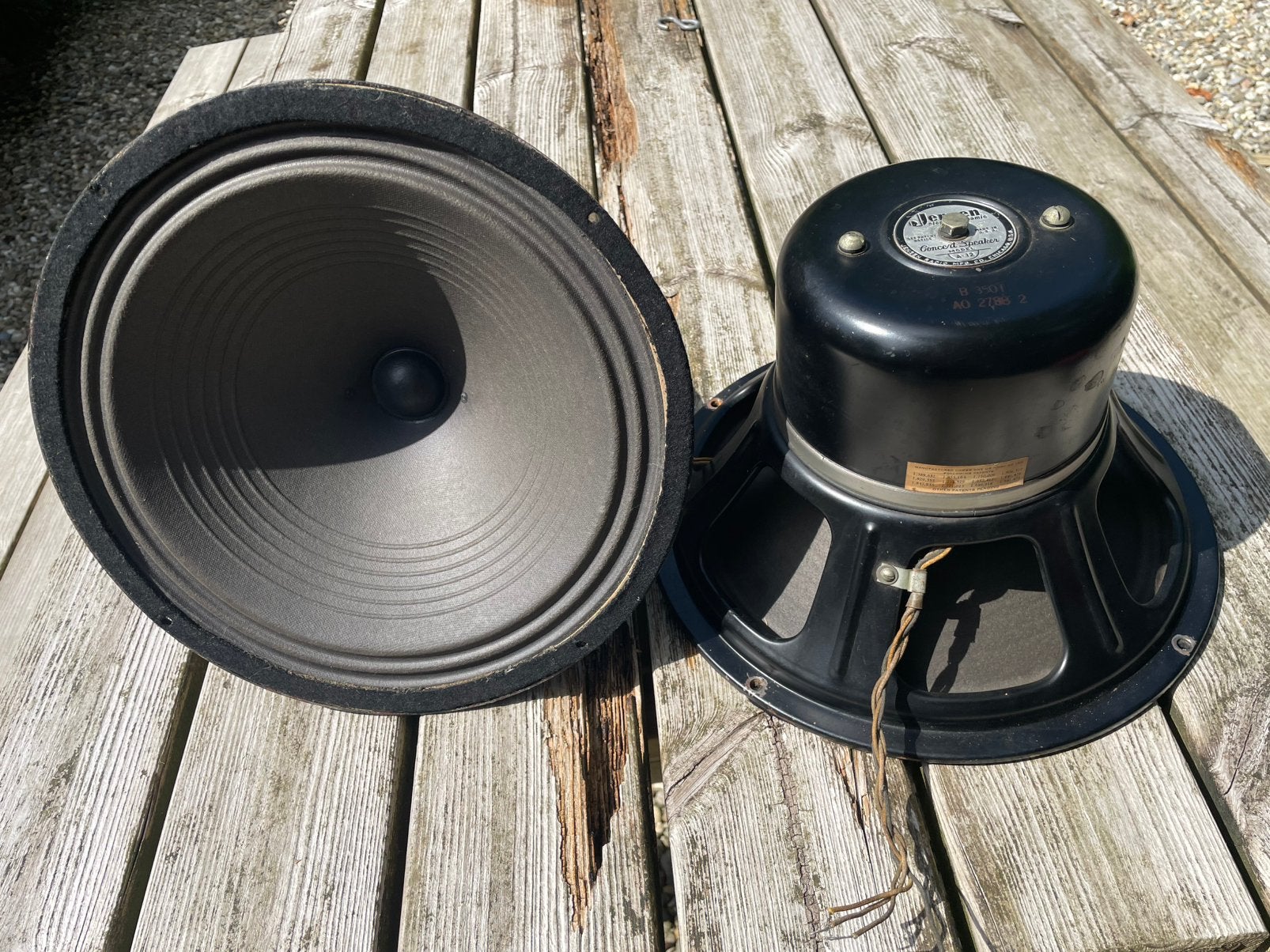 Setje Jensen A-12, 12” field coil (veldspoel) luidsprekers, Gebruikt, Overige typen, Minder dan 60 watt, Ophalen