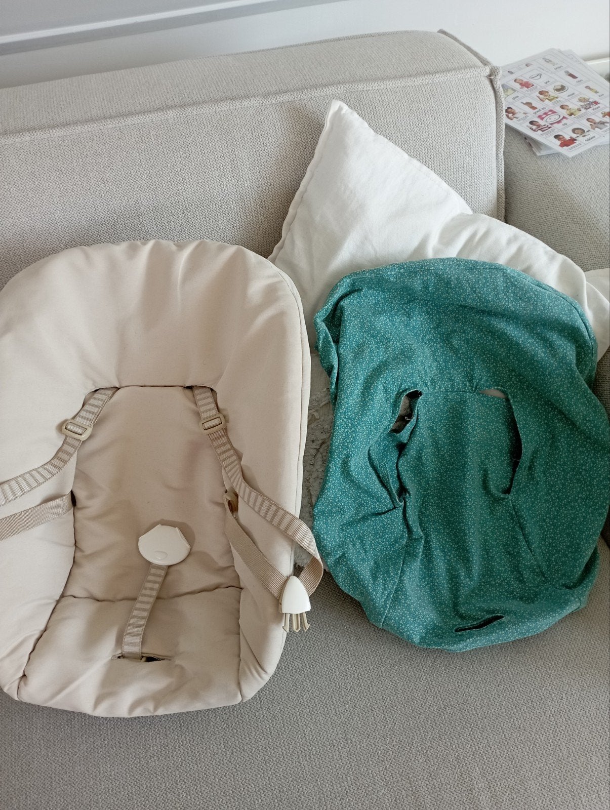Stokke Tripp Trapp Baby Set met Kussens, Kinderen en Baby's, Kinderstoelen, Ophalen of Verzenden, Zo goed als nieuw, Meegroeistoel