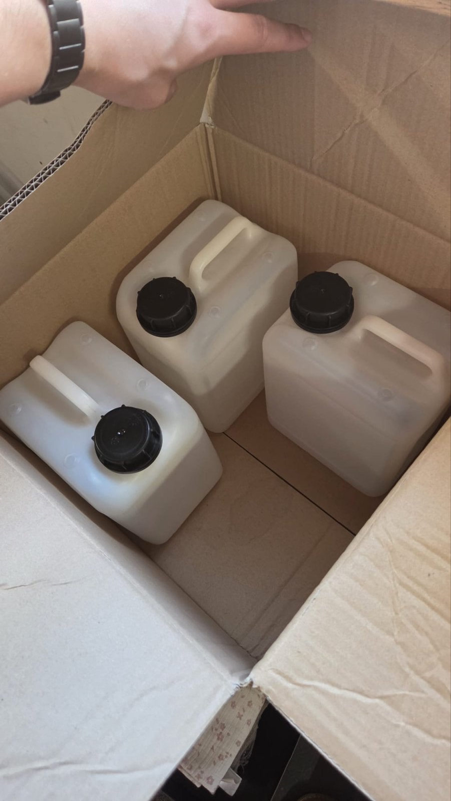 4x 5L jerrycan - ongebruikt, Ophalen of Verzenden, Nieuw