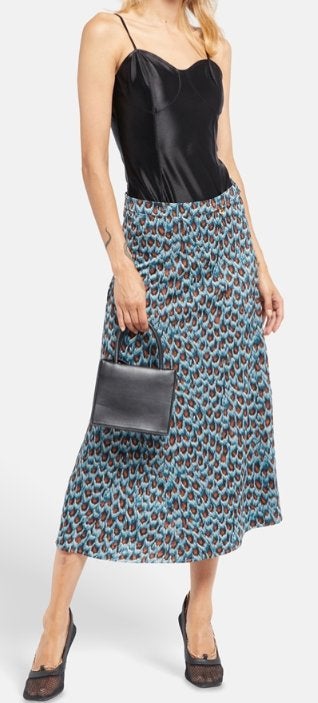 Blauwe Fabienne Chapot rok in maat 38., Maat 38/40 (M), Blauw, Ophalen of Verzenden, Zo goed als nieuw