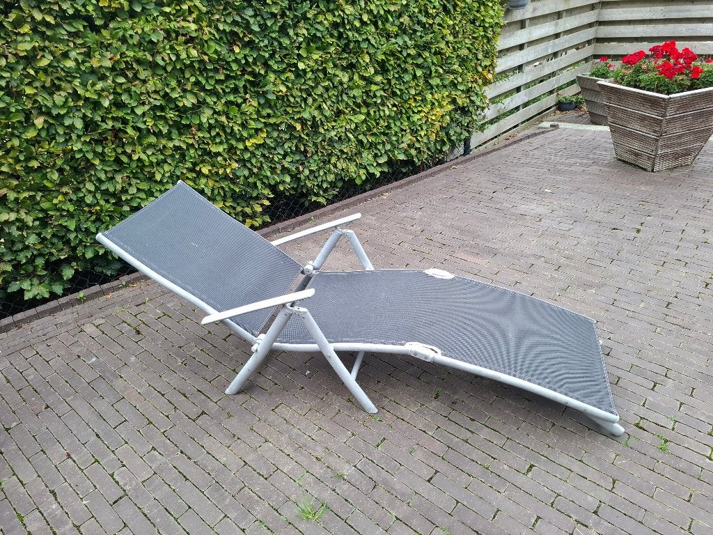 ligbed, Tuin en Terras, Ophalen, Gebruikt, Aluminium