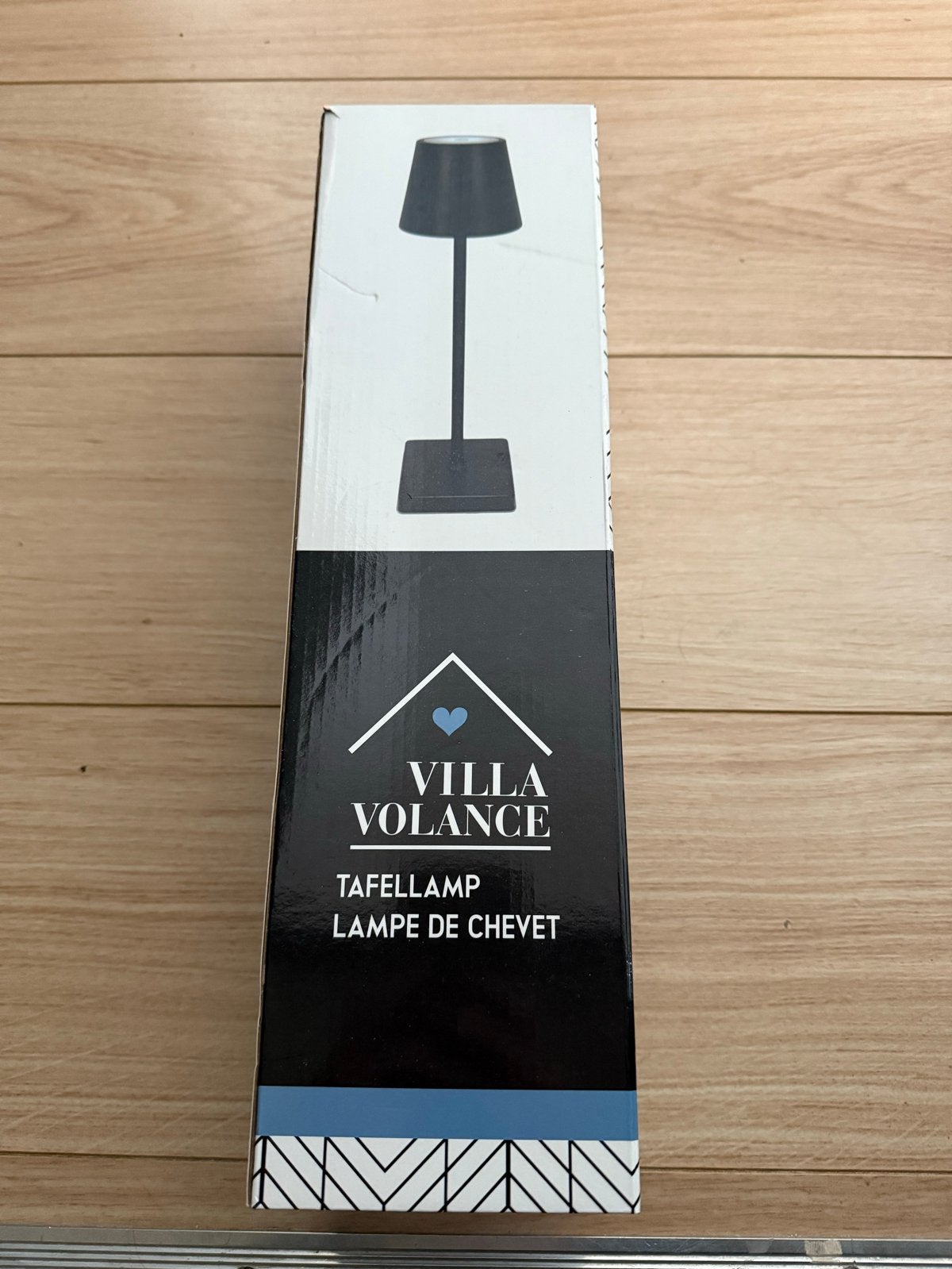 Villa Volance Tafellamp - Zwart Design, Overige merken, Nachtlamp, Nieuw, Ophalen of Verzenden