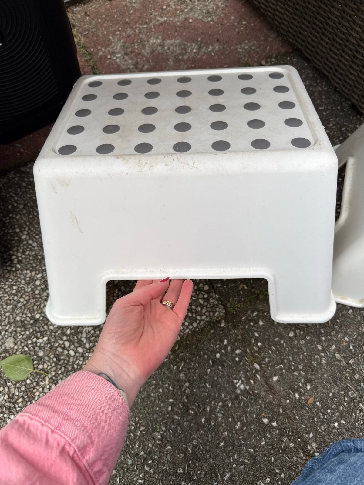 2x IKEA Försiktig opstapje wit - Gebruikt, Ophalen, Gebruikt, Kunststof