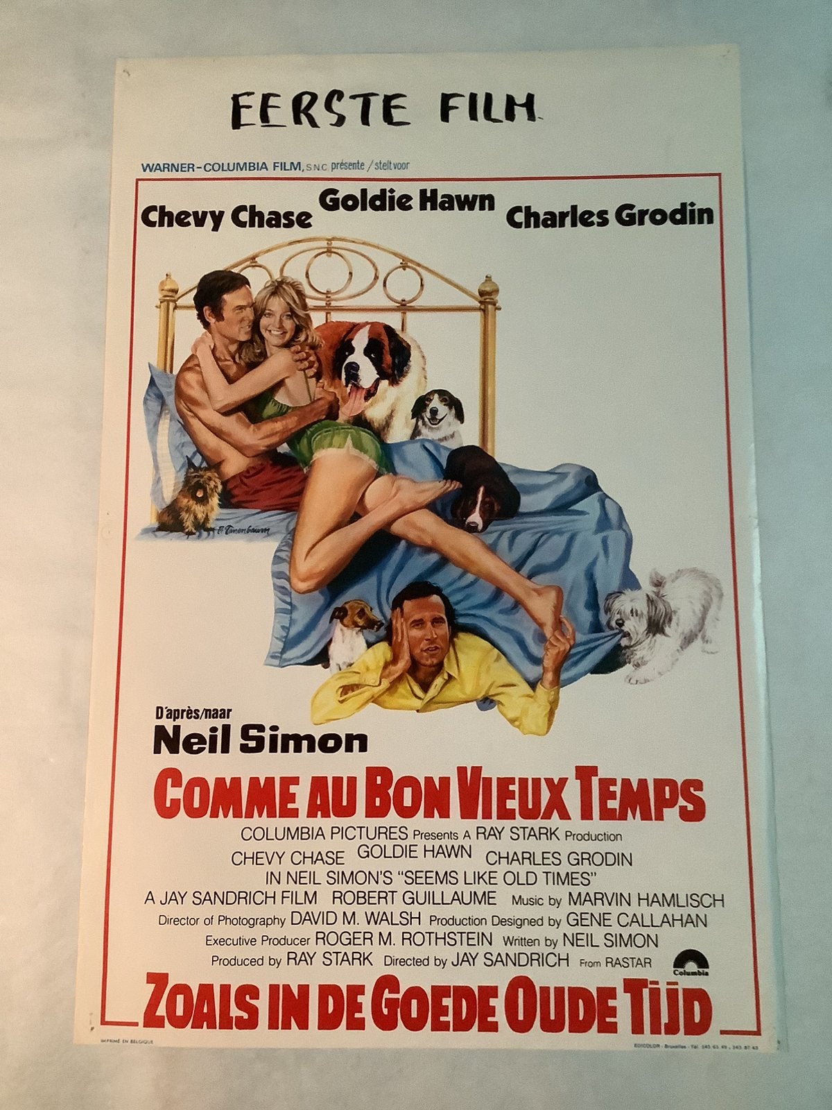 SEEMS LIKE OLD TIMES   Filmposter   36-54 cm   Used, Ophalen of Verzenden, Zo goed als nieuw, Deurposter of groter, Film en Tv