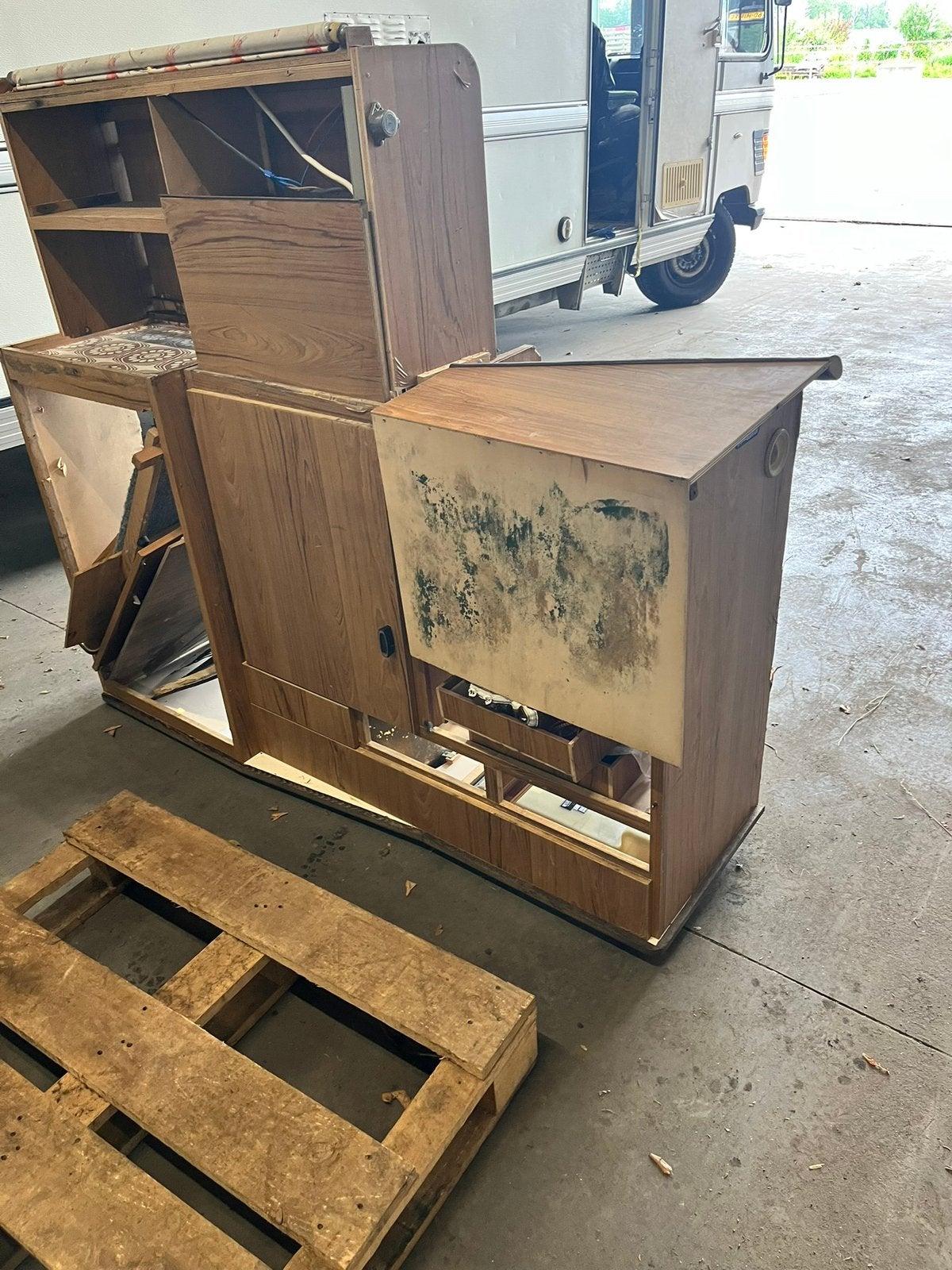 Camper interieur mercedes Hymer 307, Ophalen, Gebruikt