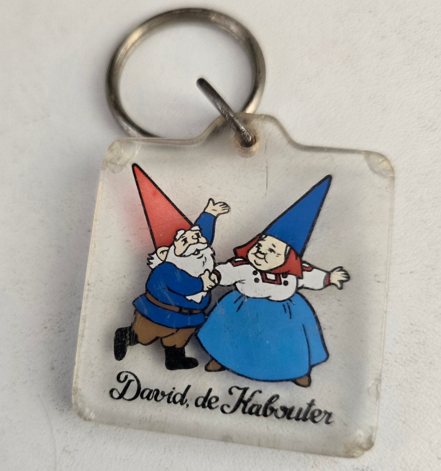 Vintage Sleutelhanger David de Kabouter, Ophalen of Verzenden