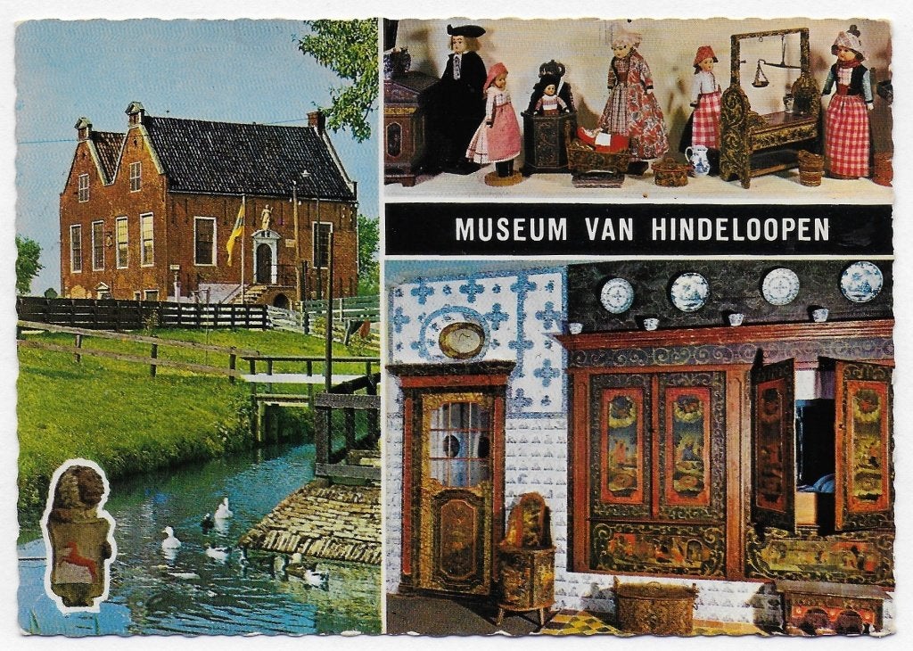 Hindelopen museum Ansichtkaart (B2803) gelopen, Ophalen of Verzenden, 1960 tot 1980, Gelopen