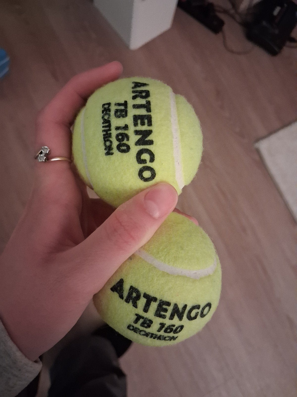 Twee Artengo TB 160 tennisballen van Decathlon, Ophalen of Verzenden, Zo goed als nieuw, Ballen, Overige merken