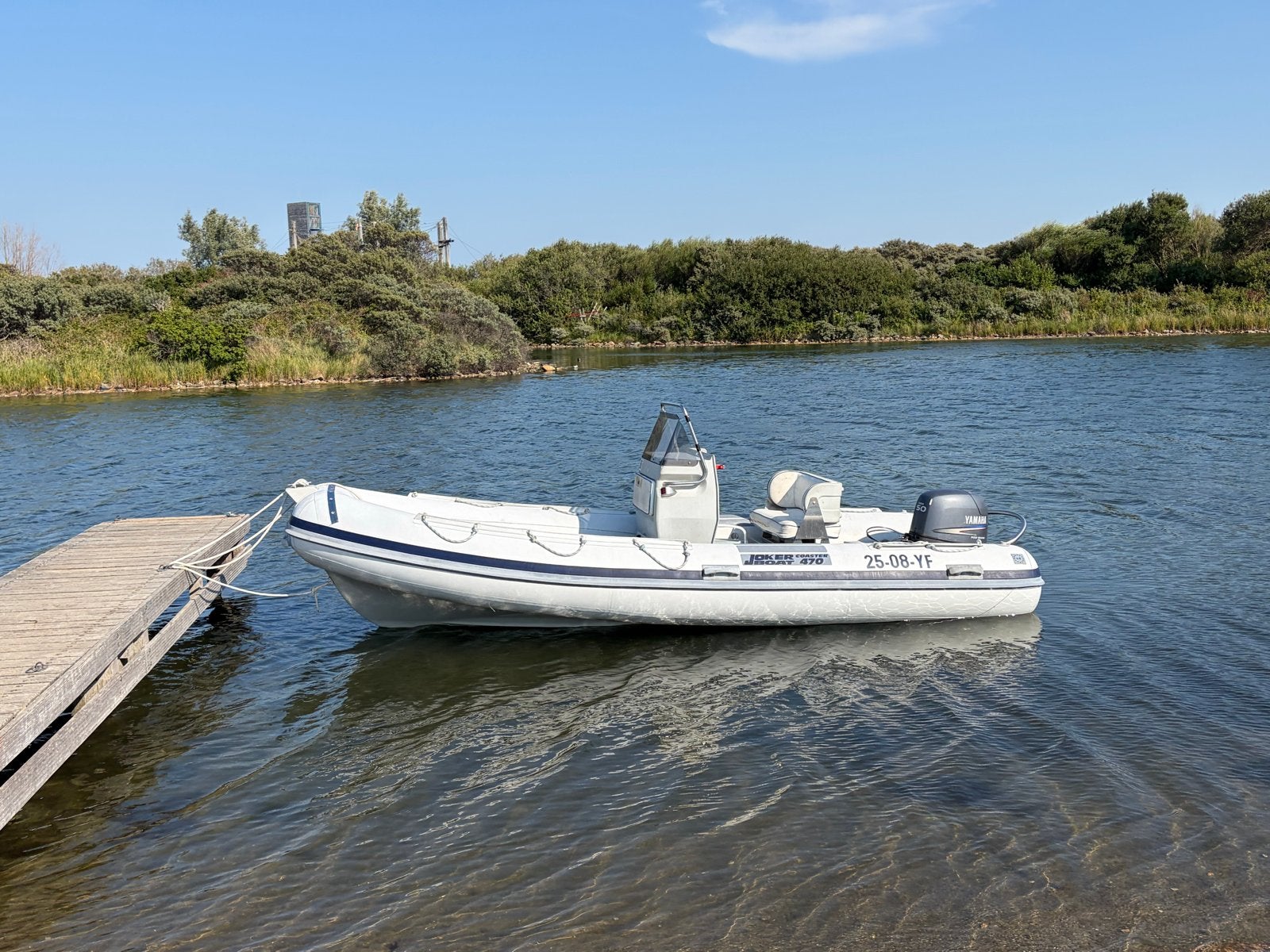 Joker 470 RIB hypalon met trailer en Yamaha buitenboordmotor, Watersport en Boten, Ophalen, Buitenboordmotor, Jokerboat, Gebruikt