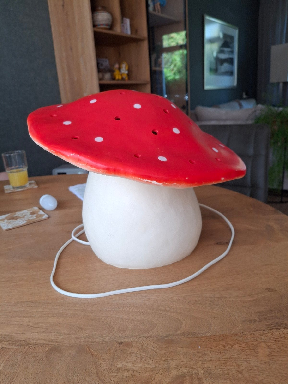 Mooie vintage Heico paddestoel lamp, Ophalen of Verzenden, Vintage
