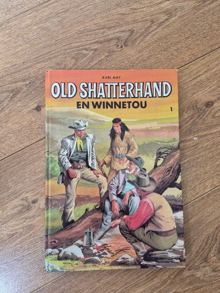 Old Shatterhand en Winnetou - Deel 1 (Karl May), Gelezen, Ophalen of Verzenden, Karl May, Eén stripboek