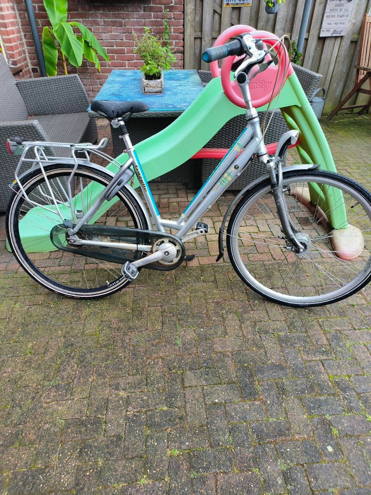 mooie goede gazelle orange damesfiets, Fietsen en Brommers, Fietsen | Dames | Damesfietsen, Ophalen, Gebruikt, Versnellingen, Gazelle