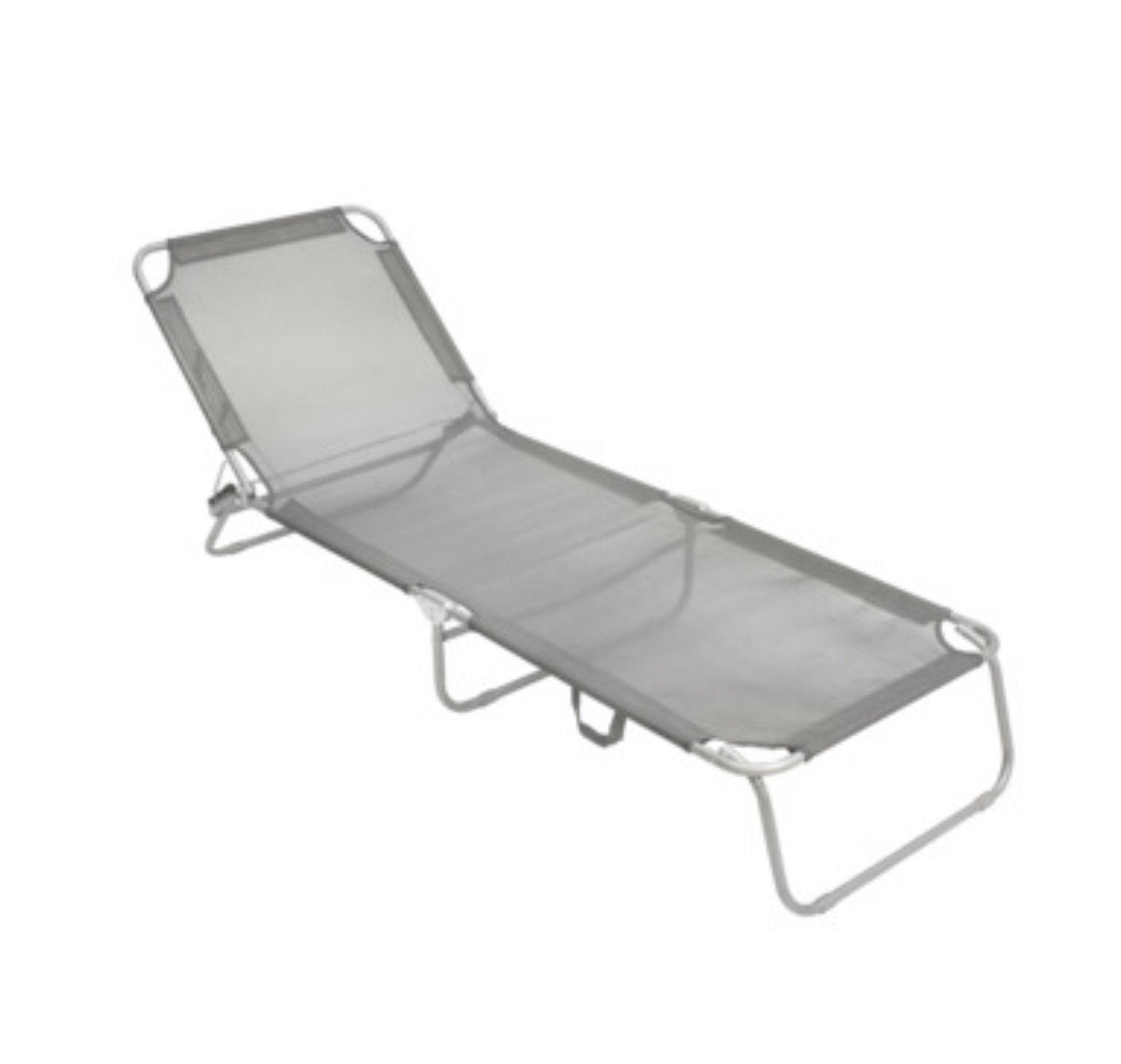 Ligbed stretcher verstelbaar staal/textileen antraciet, Tuin en Terras, Ophalen of Verzenden, Zo goed als nieuw, Aluminium, Verstelbaar