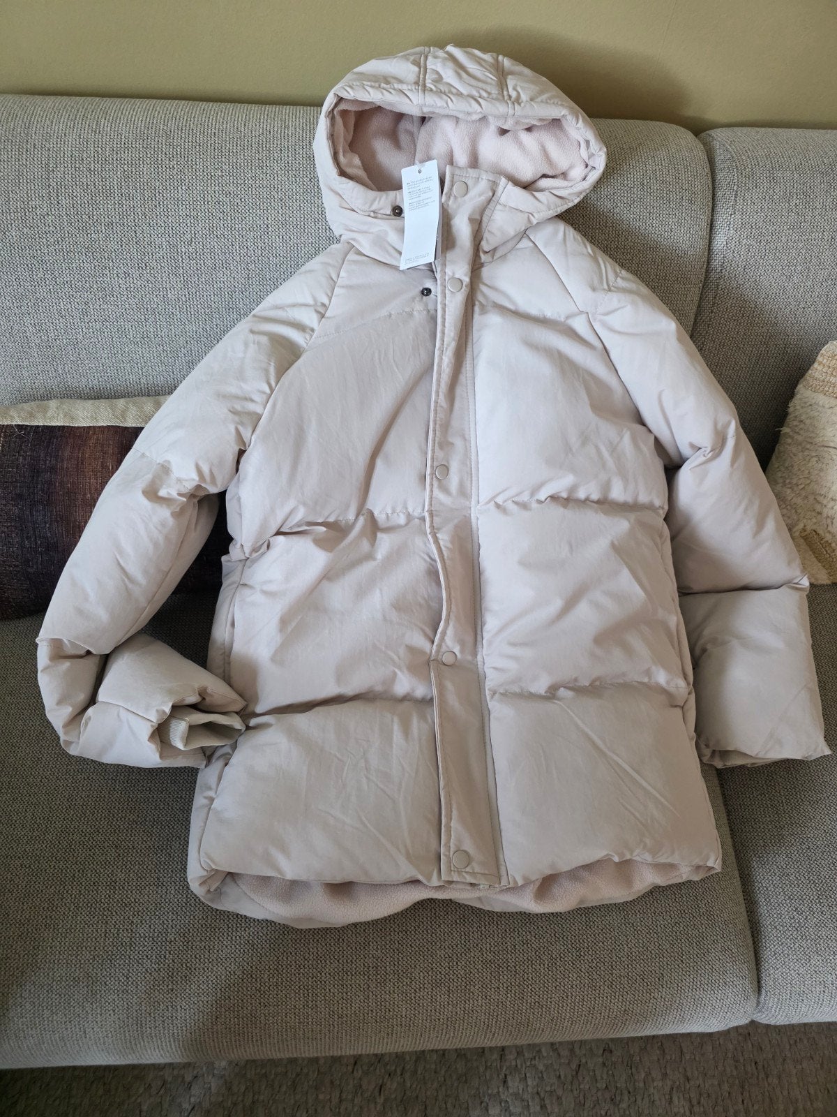 Meisjesjas 12-14 jaar 158/ 164 beige, Meisje, Nieuw, Ophalen of Verzenden, Hema