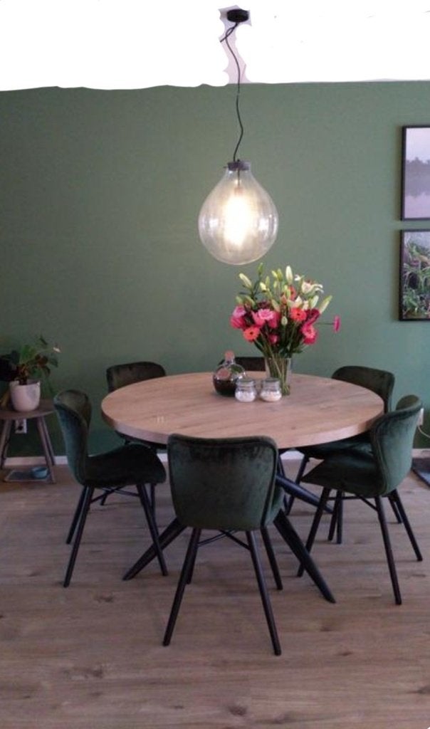 Grote glazen hanglamp Gota, Ophalen, Zo goed als nieuw, Glas