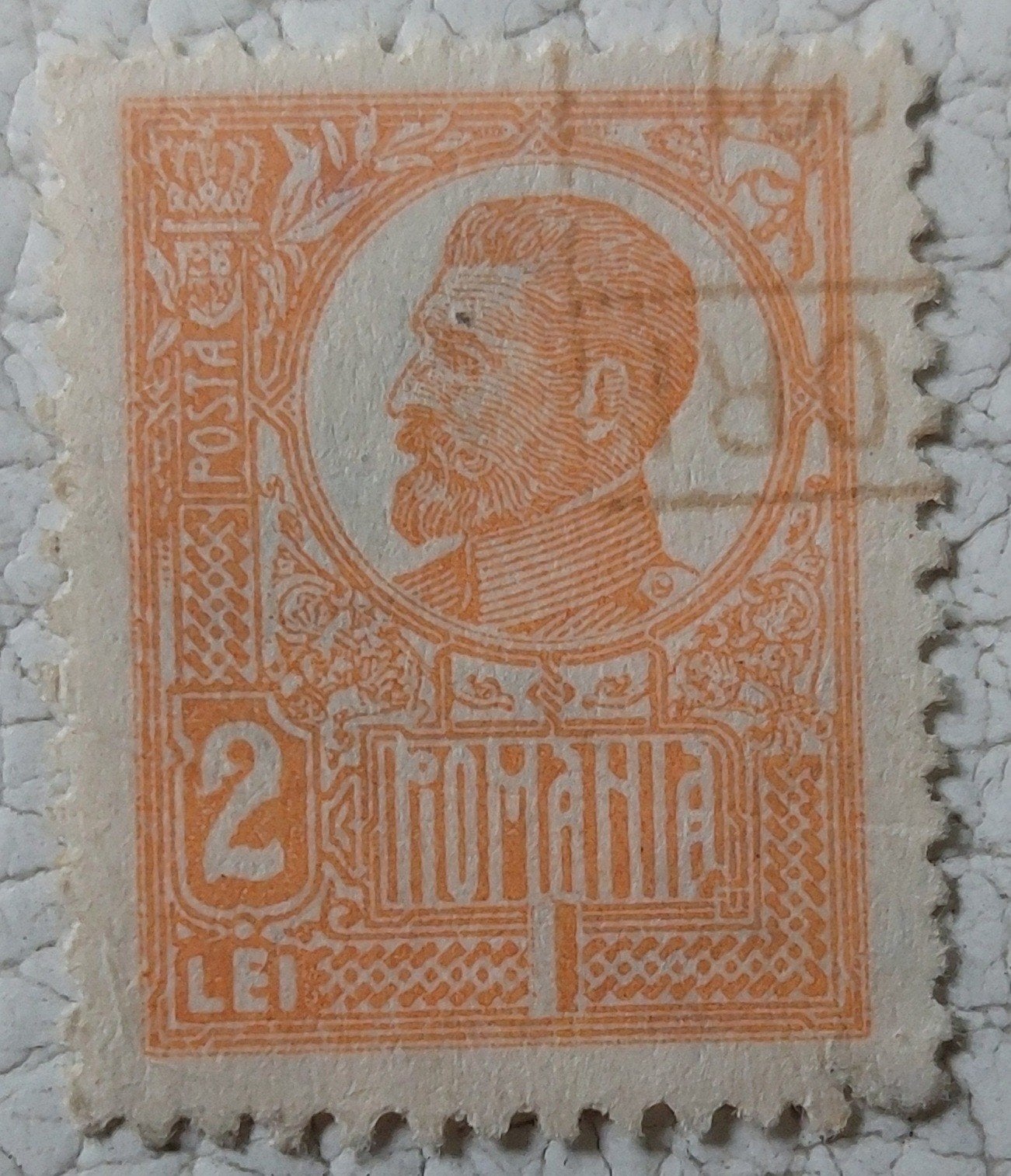 Roemeense postzegel 1920, 2 Lei, Koning Ferdinand I, Ophalen of Verzenden, T/m 1940, Gestempeld