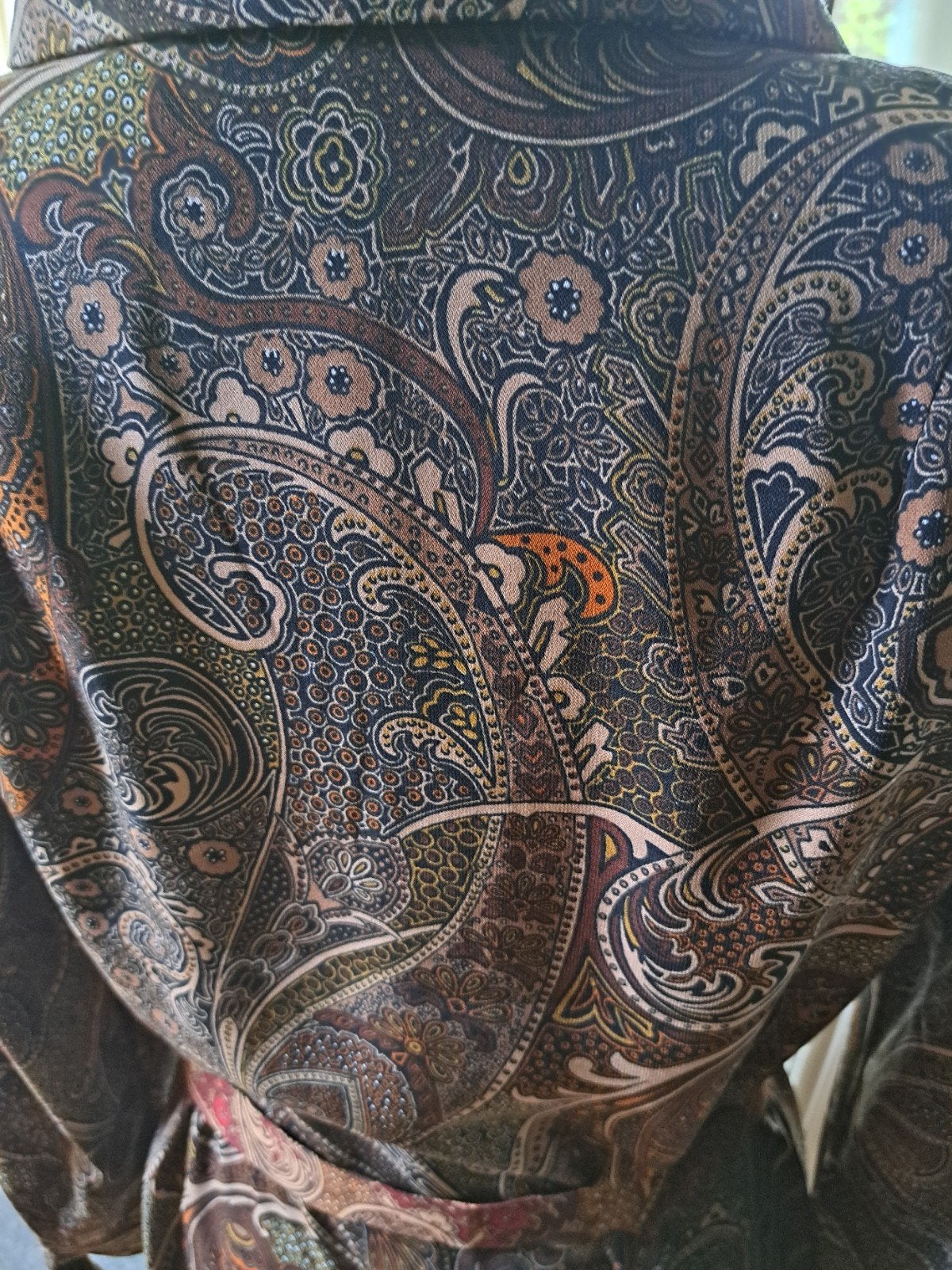 Foto 4 van Leuke jurk met ceintuur in Paisley motief 40