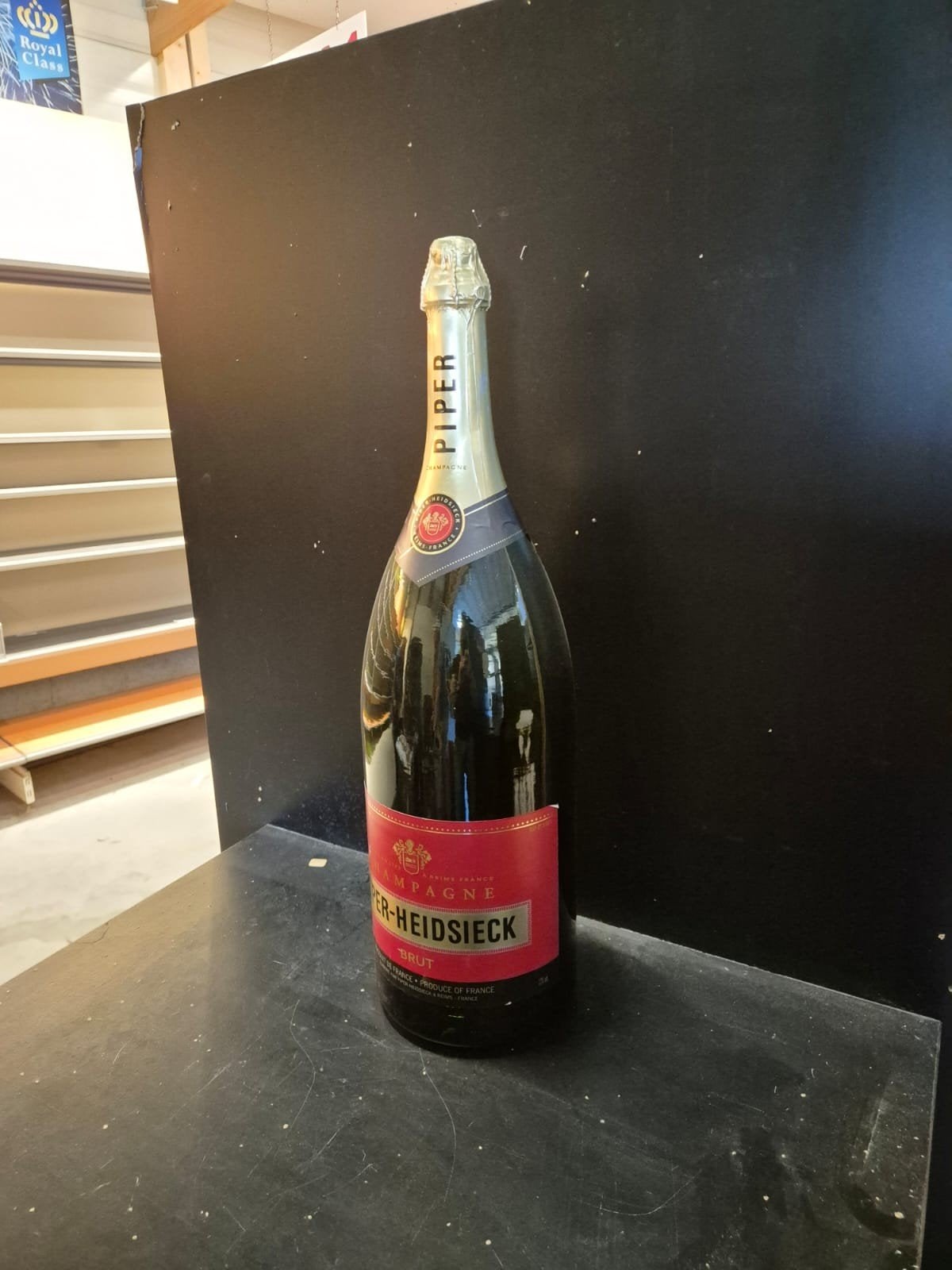 Dummy fles Piper Heidsieck Brut Magnum, Verzamelen, Wijnen, Ophalen, Nieuw, Frankrijk, Champagne