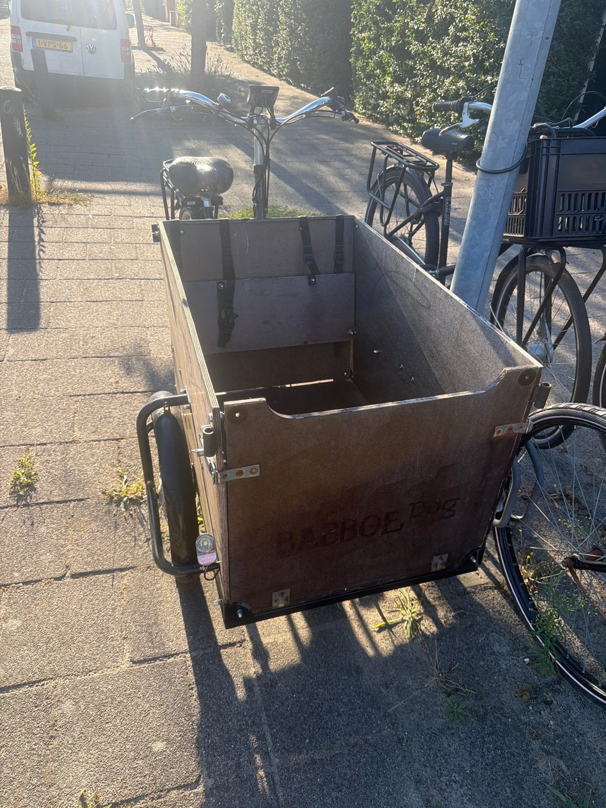 Elektrische Bakfiets - Babboe dog - Ideaal voor Gezin, Fietsen en Brommers, Fietsen | Bakfietsen, Gebruikt, Elektrisch, 2 kinderen