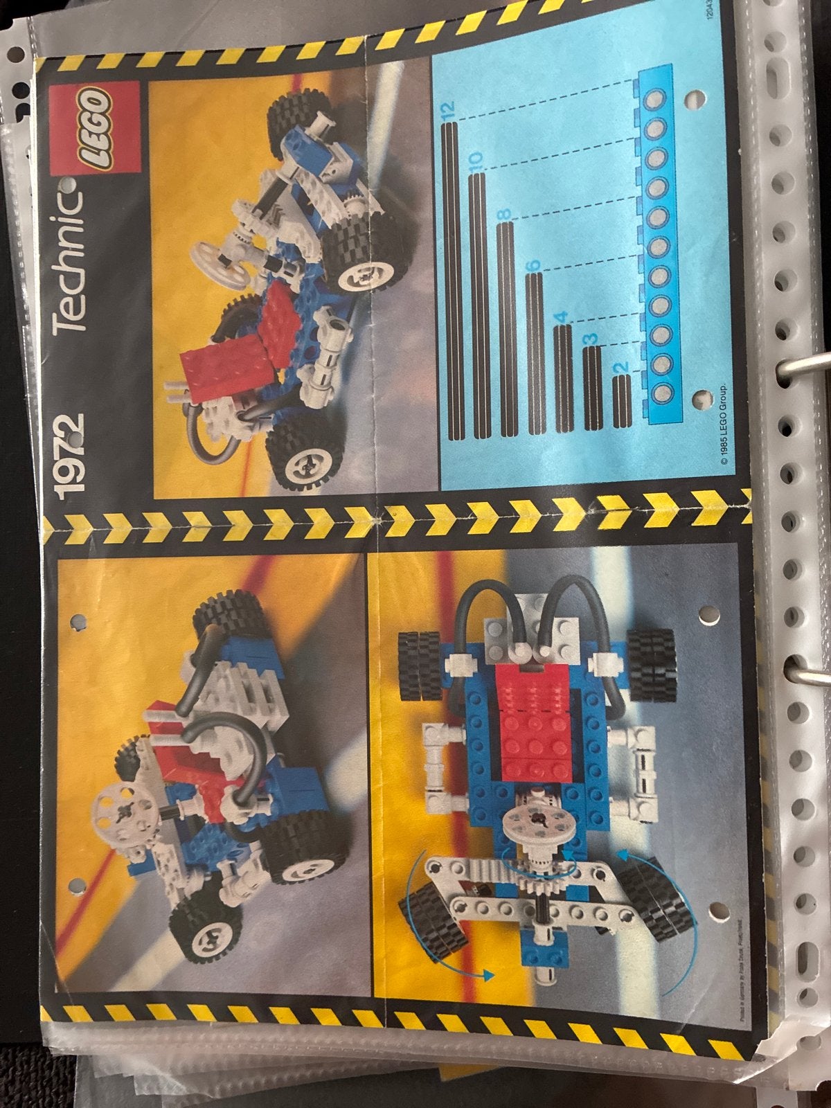 Lego Technic 1972 Handleiding - Vintage Bouwinstructies, Kinderen en Baby's, Speelgoed | Bouwstenen, Gebruikt, Overige merken