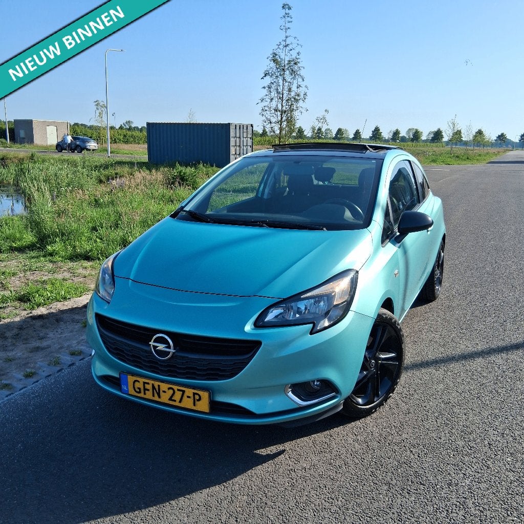 Opel Corsa 1.4 Turbo/2015/PANORAMADAK/CARPLAY/NW KETTING, Voorwielaandrijving, Stof, Startonderbreker, 100 pk