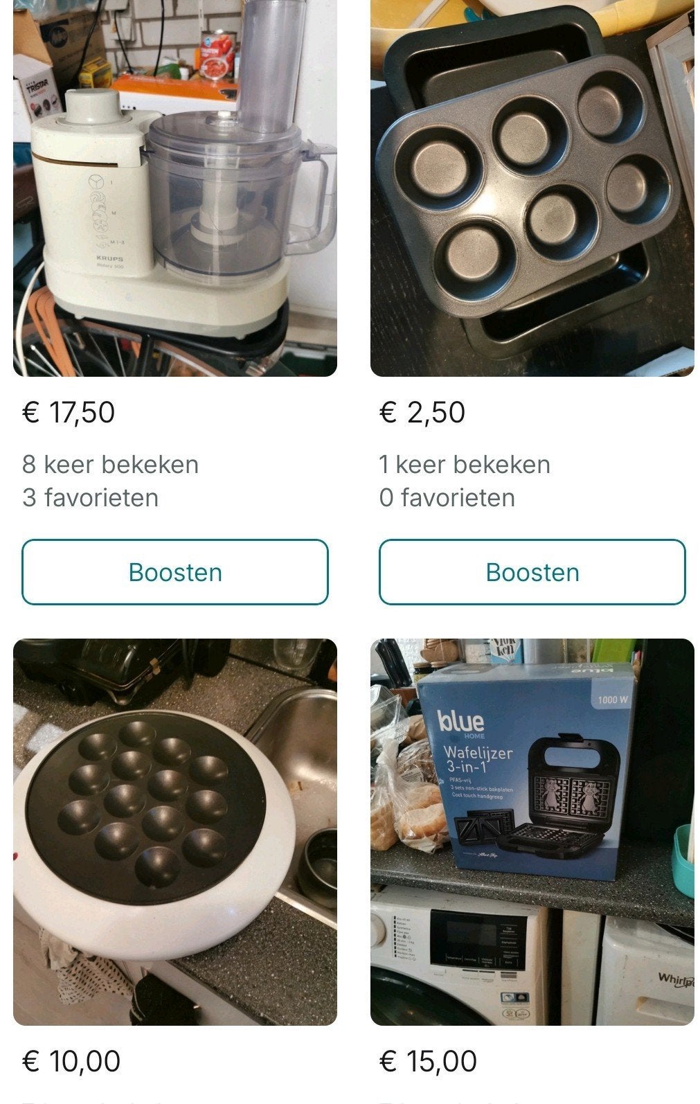 Keuken mixmolen, wafel en tosti, cake plaat vorm, poffertjes, Ophalen of Verzenden