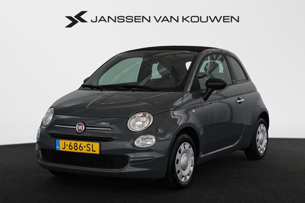 Fiat 500 C 1.0 Hybrid Pop Cabriolet Airco Cruise Control, Auto's, Voorwielaandrijving, Stof, Cabriolet, 4 stoelen