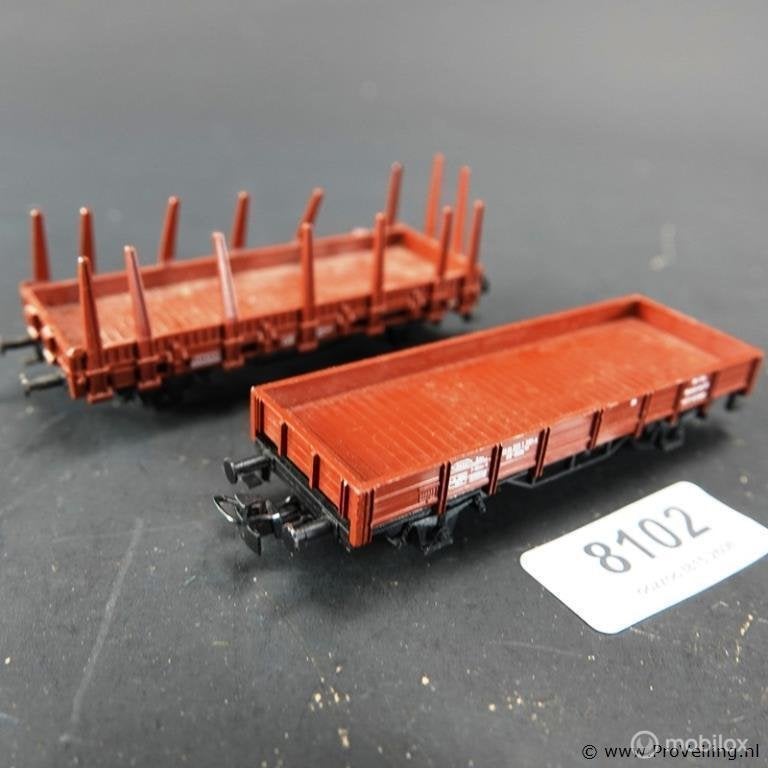 Online Veiling: 2 Märklin goederen wagons, Hobby en Vrije tijd, Modeltreinen | H0, Gebruikt