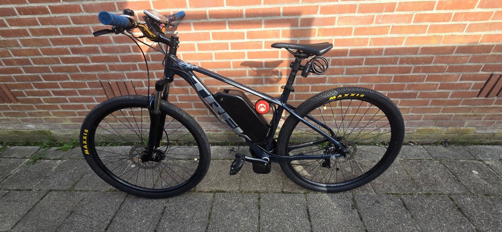 Trek E-bike Conversie 250W 20Ah lengte +/- 1.82 maat m/l, Fietsen en Brommers, Ophalen, Gebruikt, Hardtail, Schijfrem