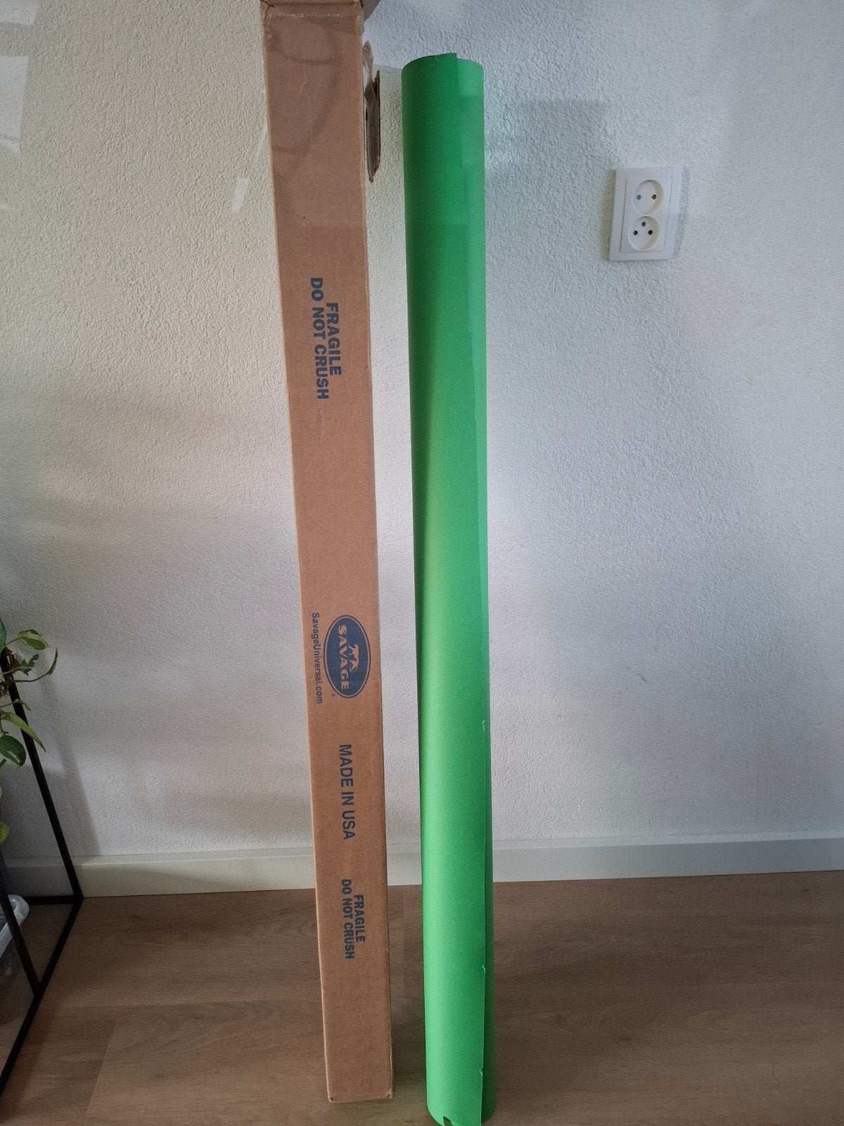Savage achtergrondrol groen (chroma key tech green) 1.35m, Ophalen, Zo goed als nieuw, Savage, Achtergrond