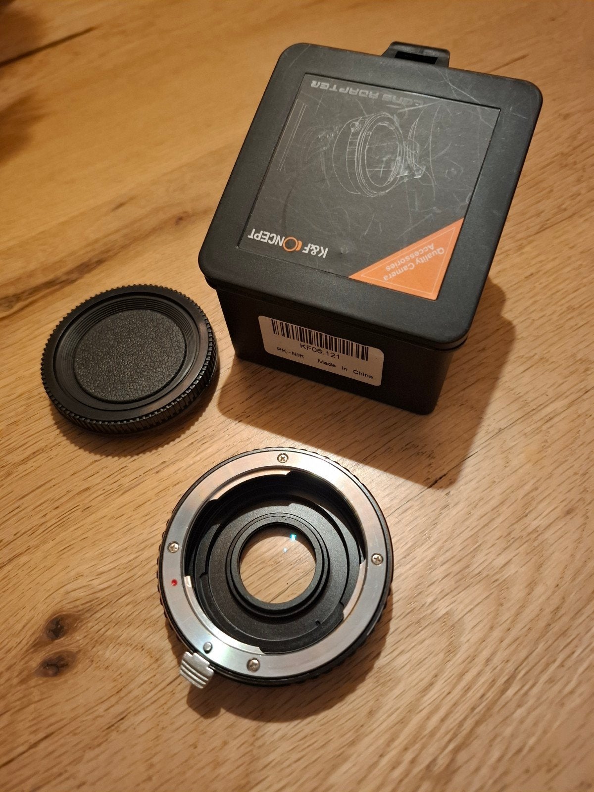 K&F Concept Lens Adapter PK-NIK (Pentax K naar Nikon), Overige merken, Ophalen of Verzenden, Lensdoppen, Toebehoren
