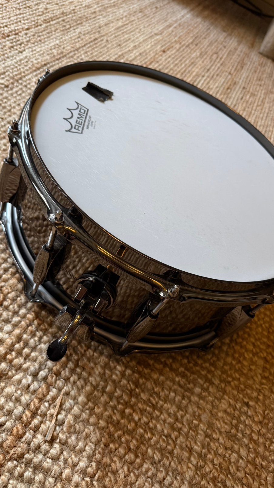 Gretsch Brooklyn Black Nickel over Brass 14x6,5 snare USA, Ophalen, Zo goed als nieuw, Overige merken